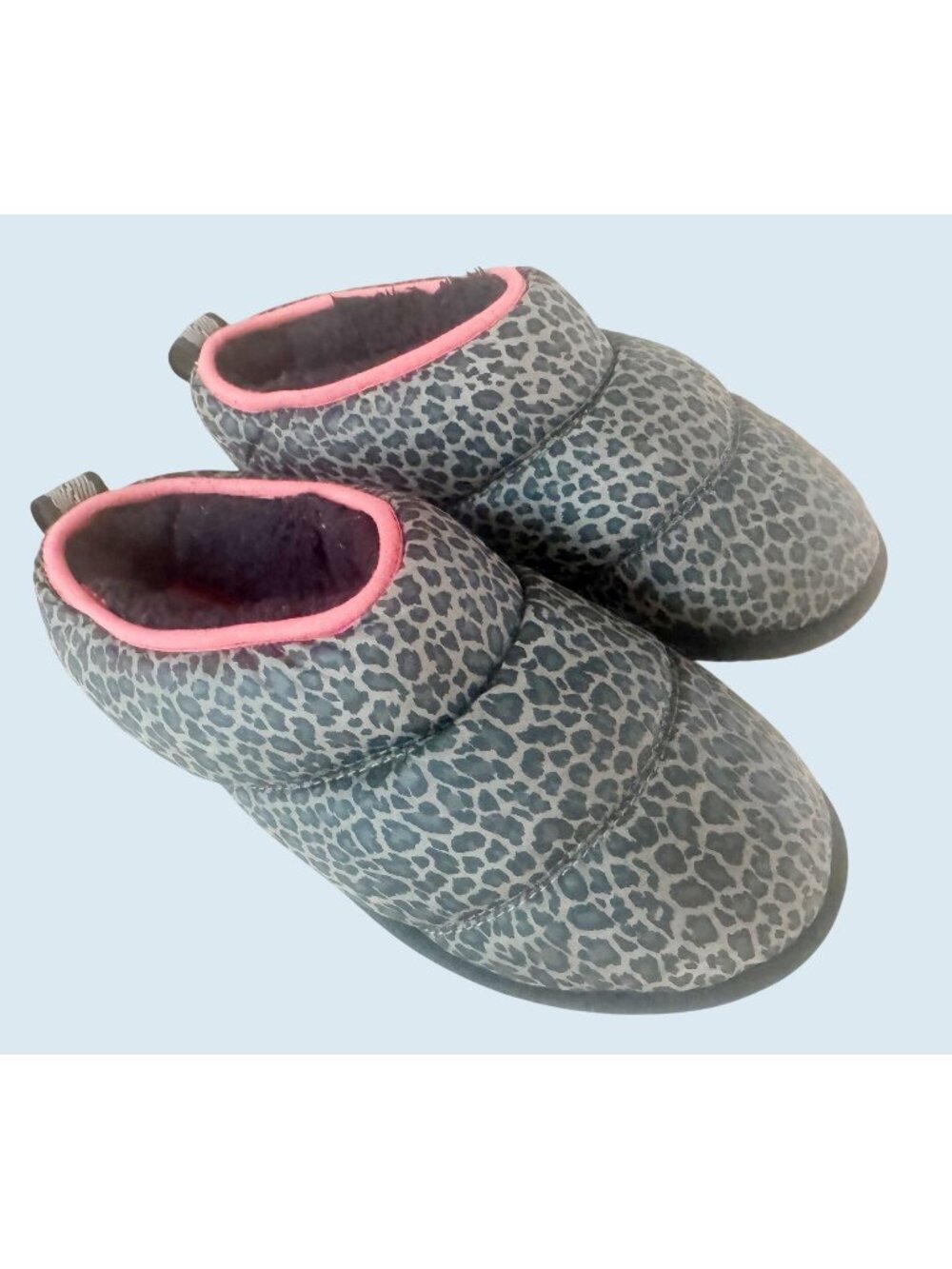 SOREL Go Bodega Run Animal Print Faux Fur Lined Outdoor / Indoor Slippers Shoes